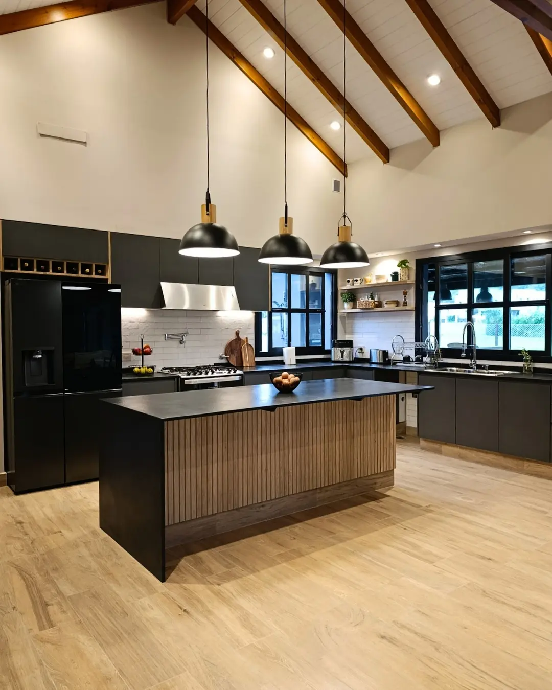 Cocina Nebraska y Gris Sombra